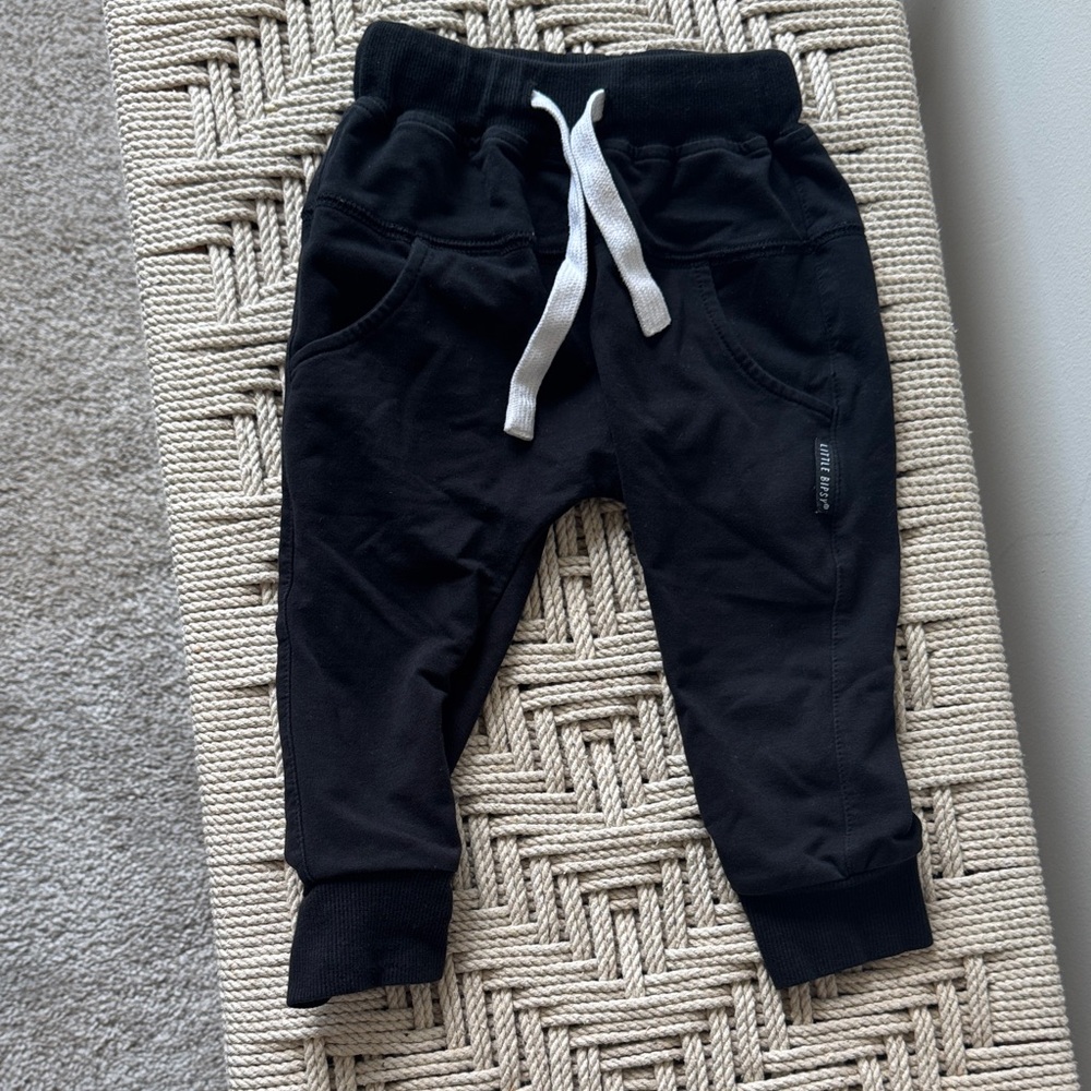 Little Bipsy Black Jogger 18-24 months